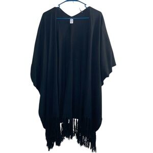 Black‎ fringed cardigan